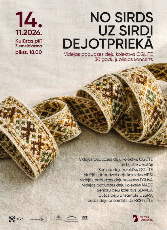 Vidējās paaudzes deju kolektīva “Oglīte” 30 gadu jubilejas koncerts "No sirds uz sirdi dejotprieks"