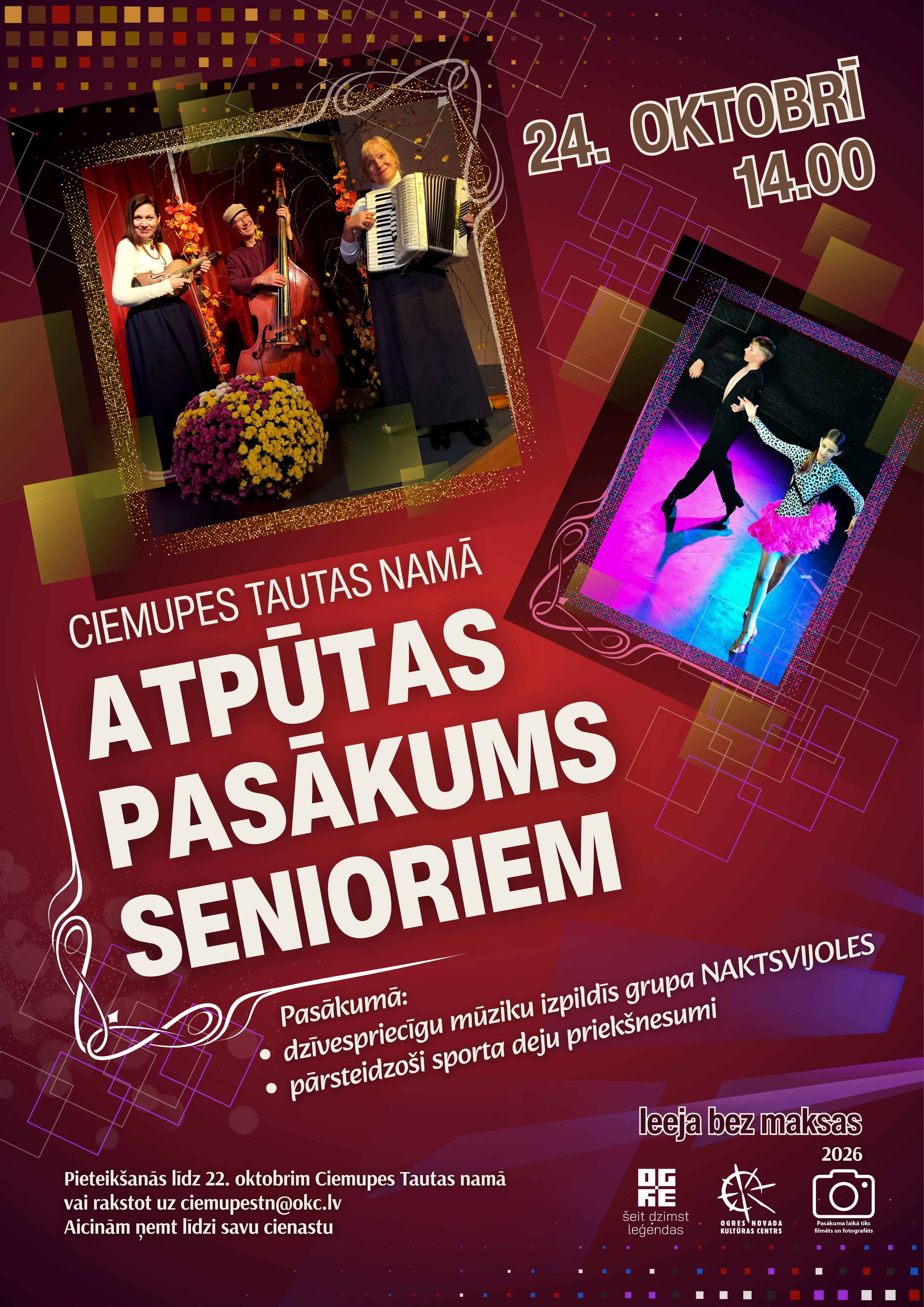 ATPŪTAS PASĀKUMS SENIORIEM