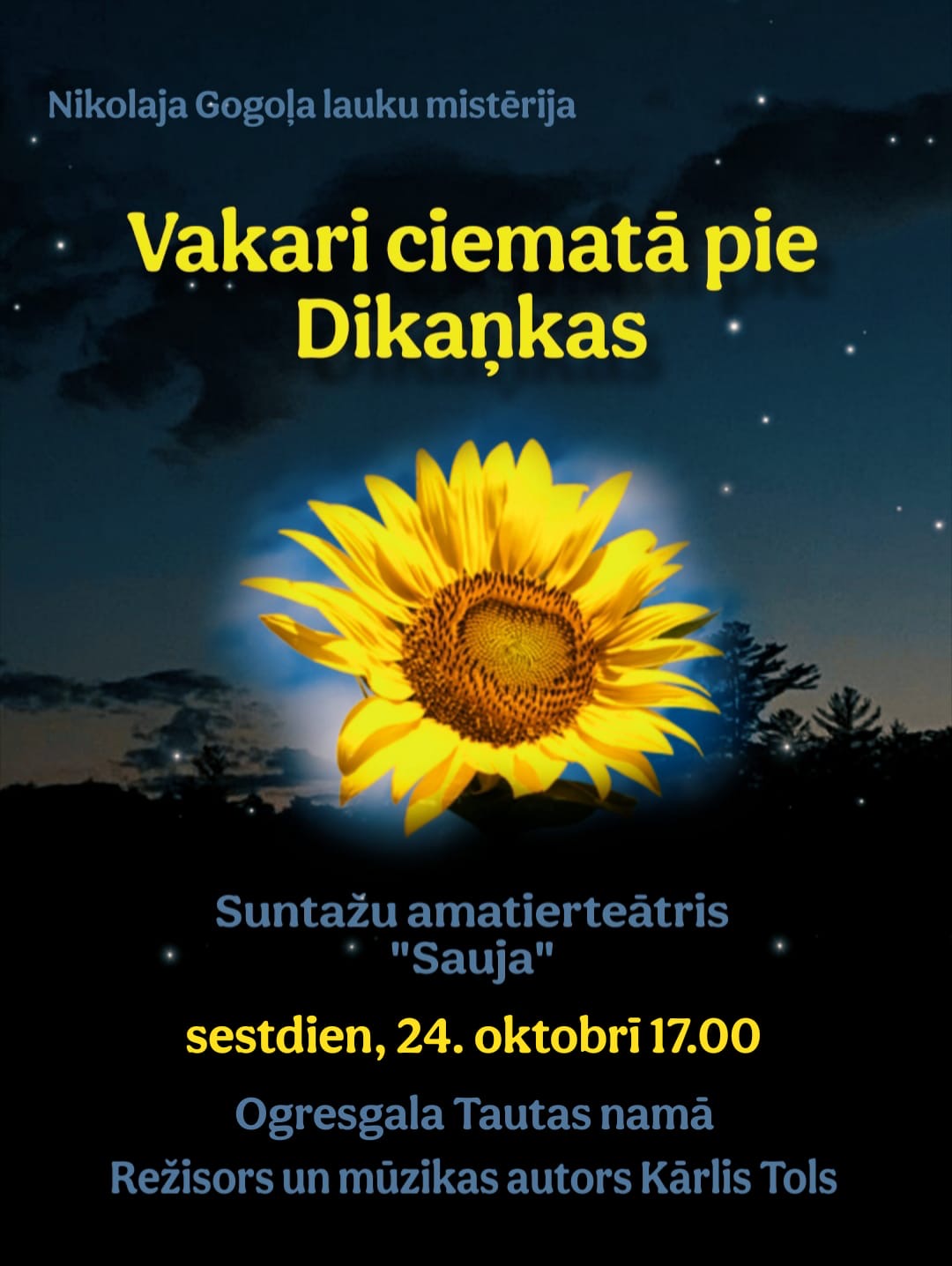 Suntažu amatierteātra izrāde “Vakari ciematā pie Dikaņkas”
