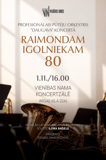 Profesionālais pūtēju orķestris "Daugava" koncerts "Raimondam Igolniekam 80"