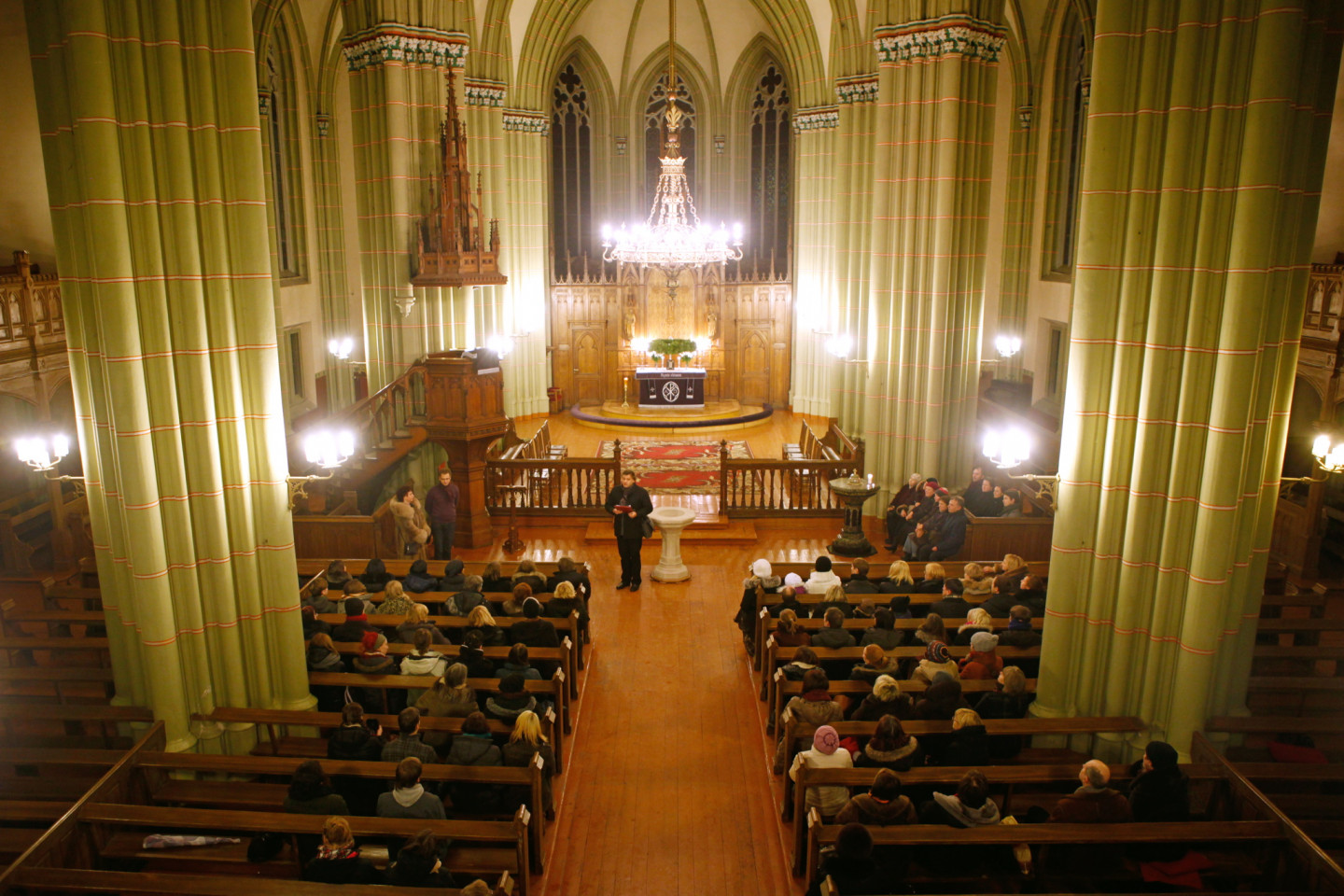 19.12.2012. Ekskursija Rīgas Vecajā svētās Ģertrūdes baznīcā. Ekskursiju vada Rīgas Vecās svētās Ģertrūdes baznīcas draudzes mācītājs Rinalds Grants