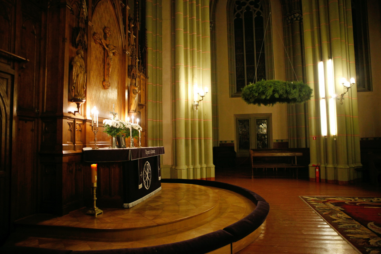 19.12.2012. Ekskursija Rīgas Vecajā svētās Ģertrūdes baznīcā. Ekskursiju vada Rīgas Vecās svētās Ģertrūdes baznīcas draudzes mācītājs Rinalds Grants