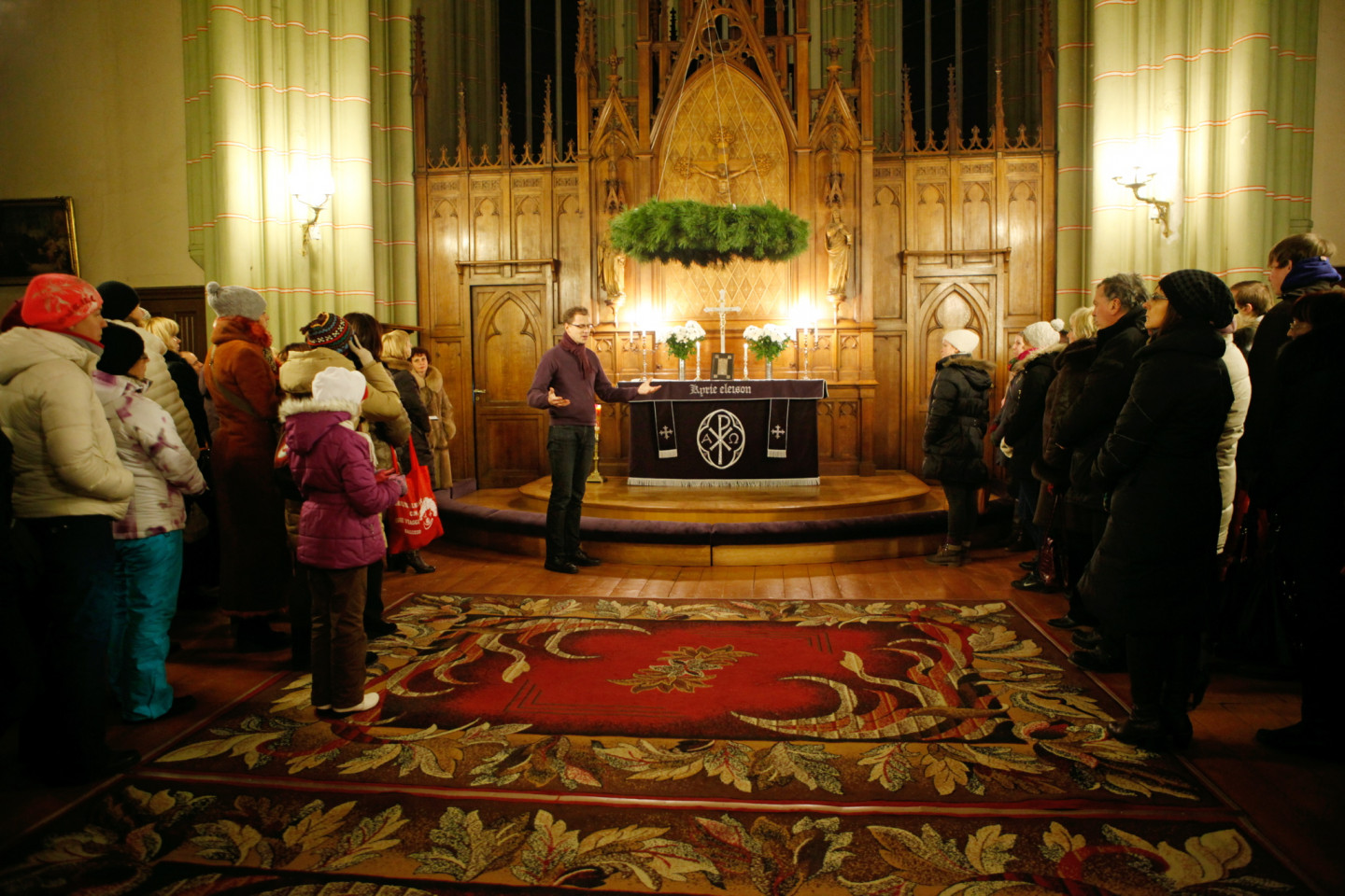 19.12.2012. Ekskursija Rīgas Vecajā svētās Ģertrūdes baznīcā. Ekskursiju vada Rīgas Vecās svētās Ģertrūdes baznīcas draudzes mācītājs Rinalds Grants