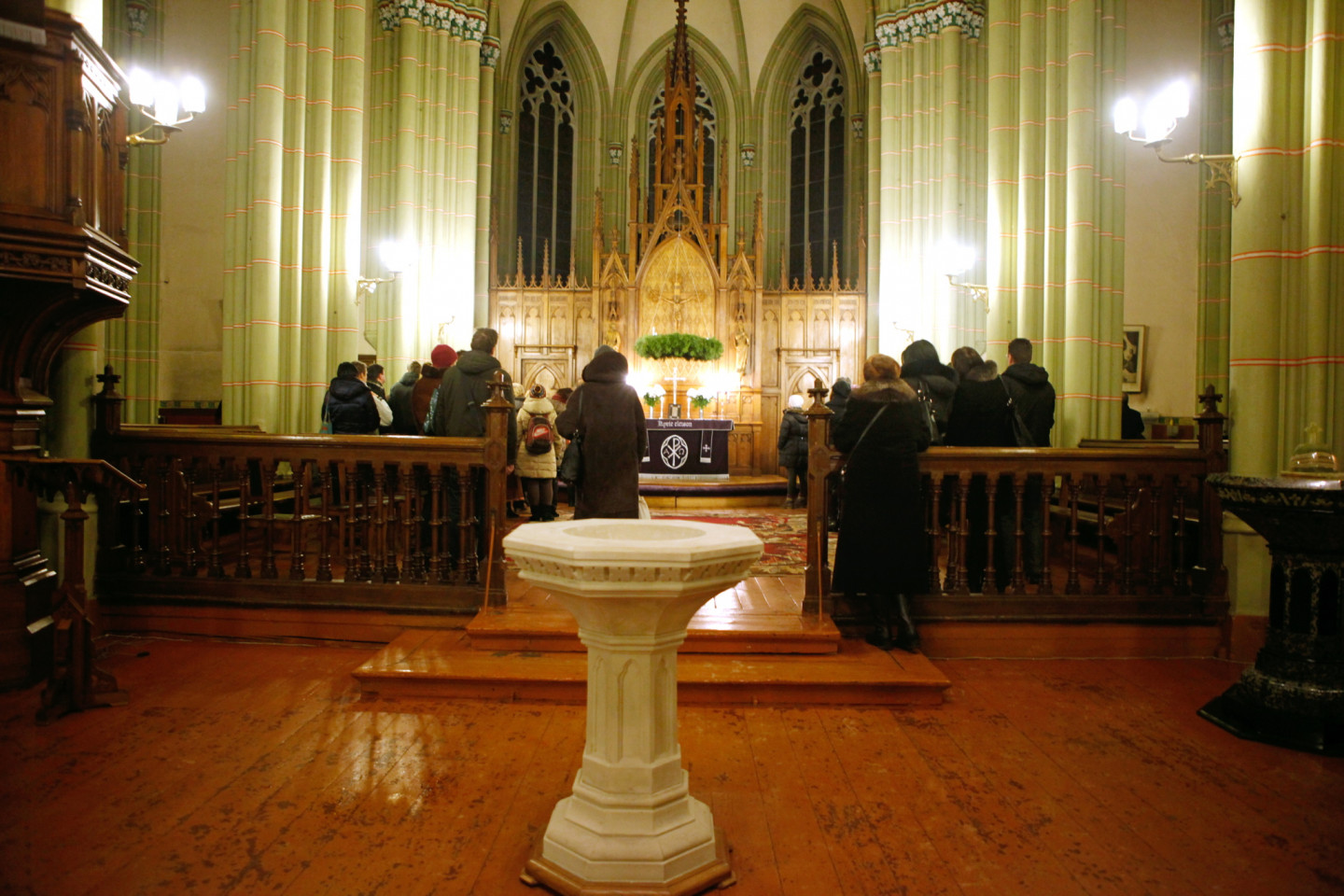 19.12.2012. Ekskursija Rīgas Vecajā svētās Ģertrūdes baznīcā. Ekskursiju vada Rīgas Vecās svētās Ģertrūdes baznīcas draudzes mācītājs Rinalds Grants