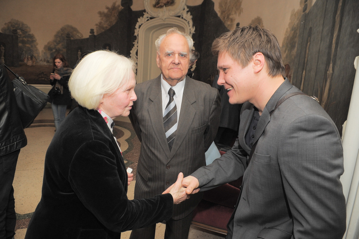 29.04.2013. Filmas "Džimlai Rūdi Rallallā!" aktieri un filmēšanas grupa pulcējas kinoteātrī Splendid Palace, Rīga. Foto: Gints Ivuškāns