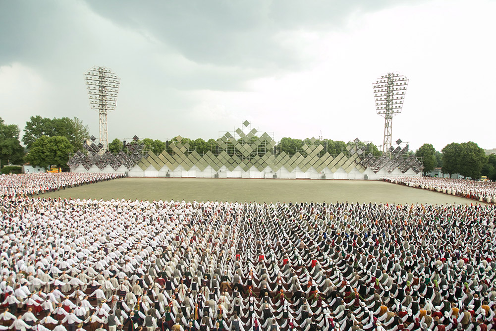 2013.07.05. XXV Vispārējie latviešu Dziesmu un XV Deju svētki, Deju lieluzvedums Tēvu laipas 1.koncerts stadionā Daugava