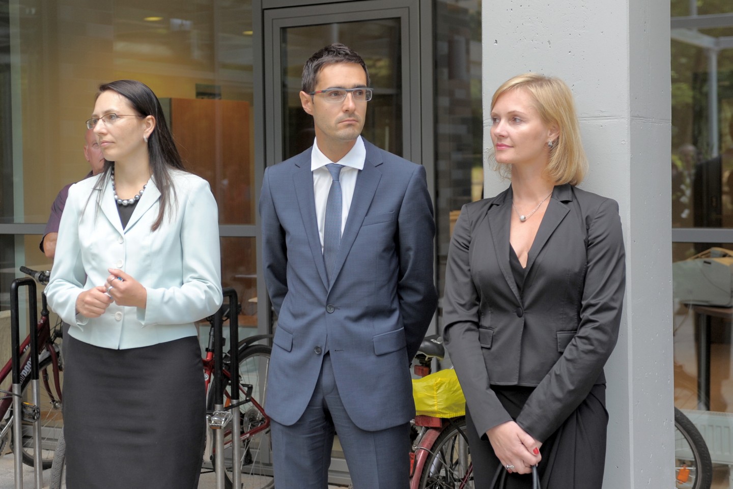 17.07.2013. Svinīgi atklāk jauno Administratīvās rajona tiesas Rīgas tiesu nama ēku. Baldones iela 1a, Rīga.