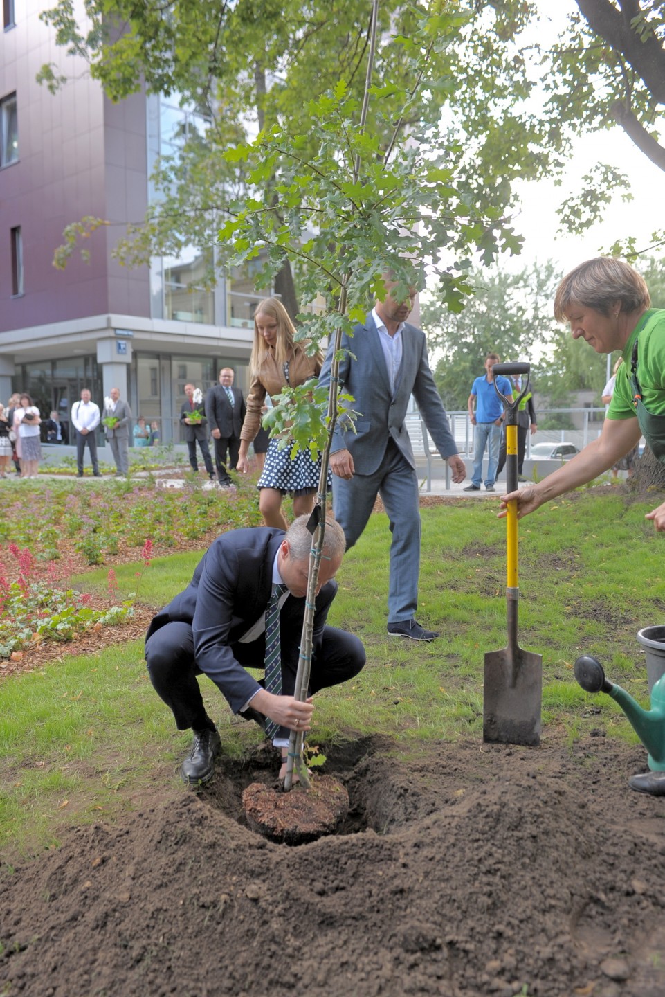 17.07.2013. Svinīgi atklāk jauno Administratīvās rajona tiesas Rīgas tiesu nama ēku. Baldones iela 1a, Rīga.