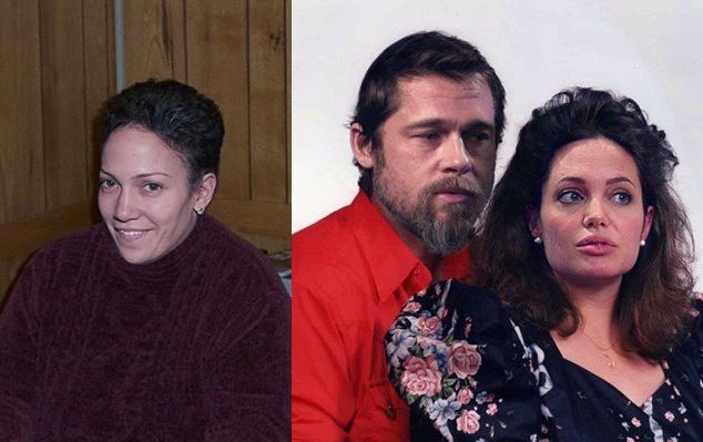 Dženifera Lopesa, Breds Pits un Andželīna Džolija.