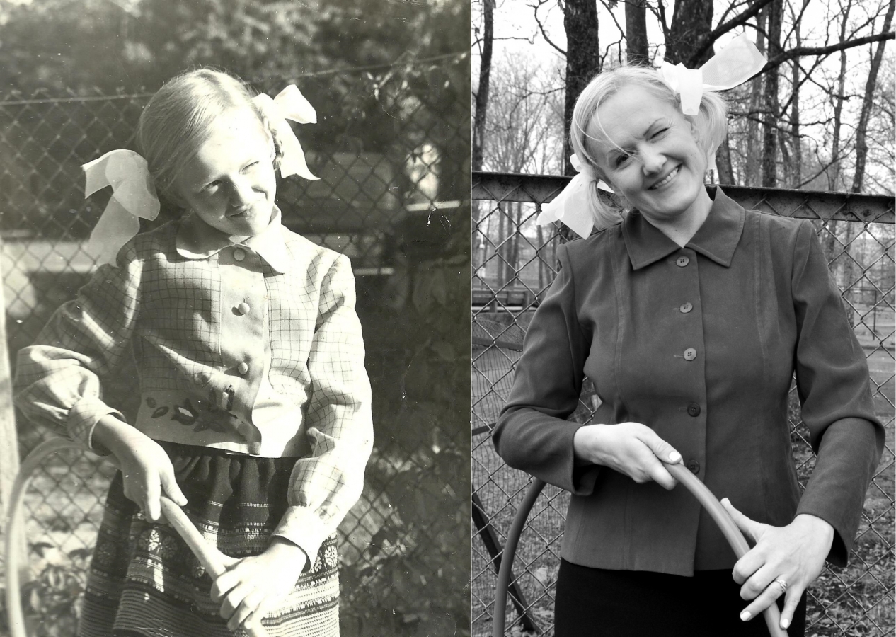 Daina 1979.gadā mājas pagalmā Madonas ielā.