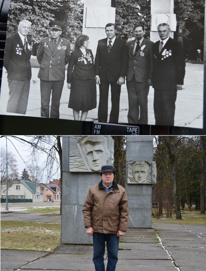 Antons Baranovskis, Jēkabpils pilsētas izpildkomitejas priekšsēdētājs, 1978.gada 9.maijā Krustpils parkā, Otrā pasaules kara memoriālā.