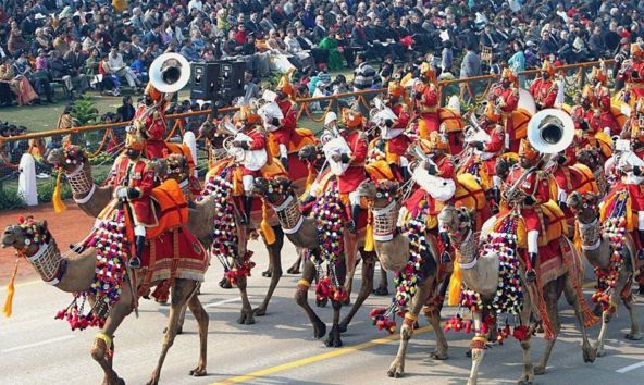 Indijas robežsargi, kamieļu kavalērija
