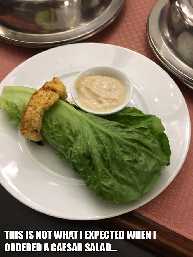 Dīvains salātu pasniegšanas veids