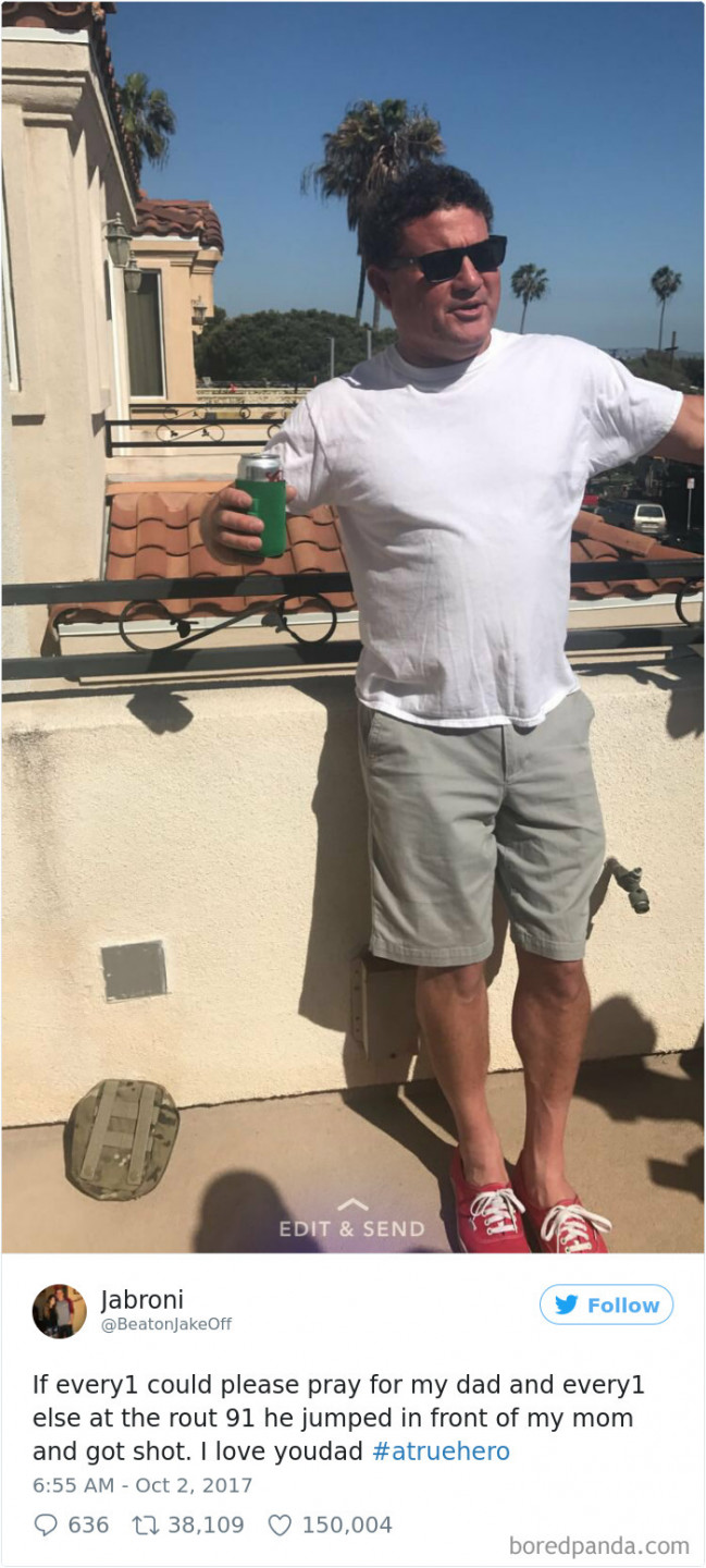 Dēls sociālajos tīklos lūdz aizlūgt par viņa tēvu, kurš, sargājot savu sievu no lodēm, saņēma šāvienu.