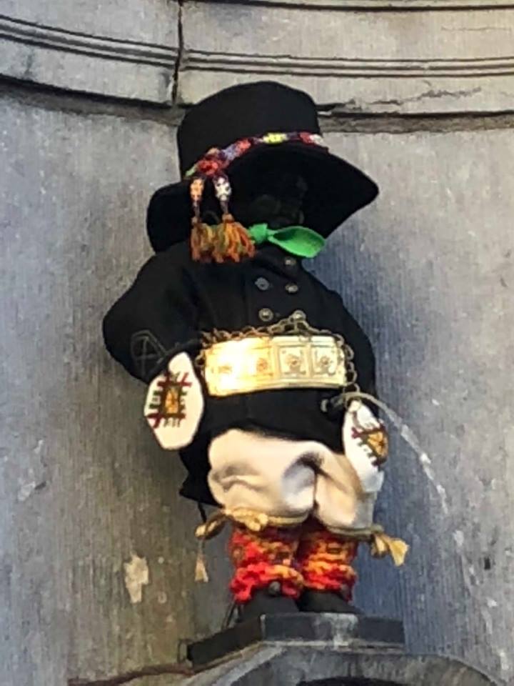 Čurājošais puisēns Briselē, Beļģijā