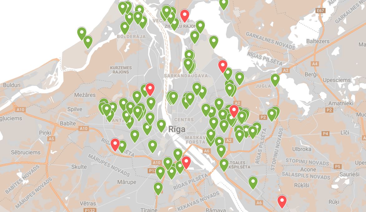 Esi dabai draudzīgs! Karte ar atkritumu šķirošanas punktiem Rīgā - nra.lv