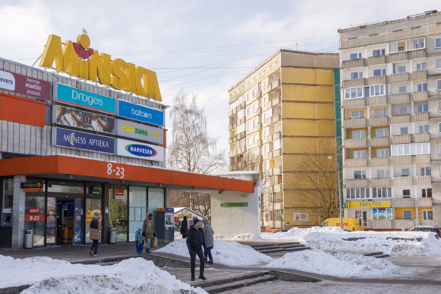 Tirdzniecības centrs Minska 2021. gadā.