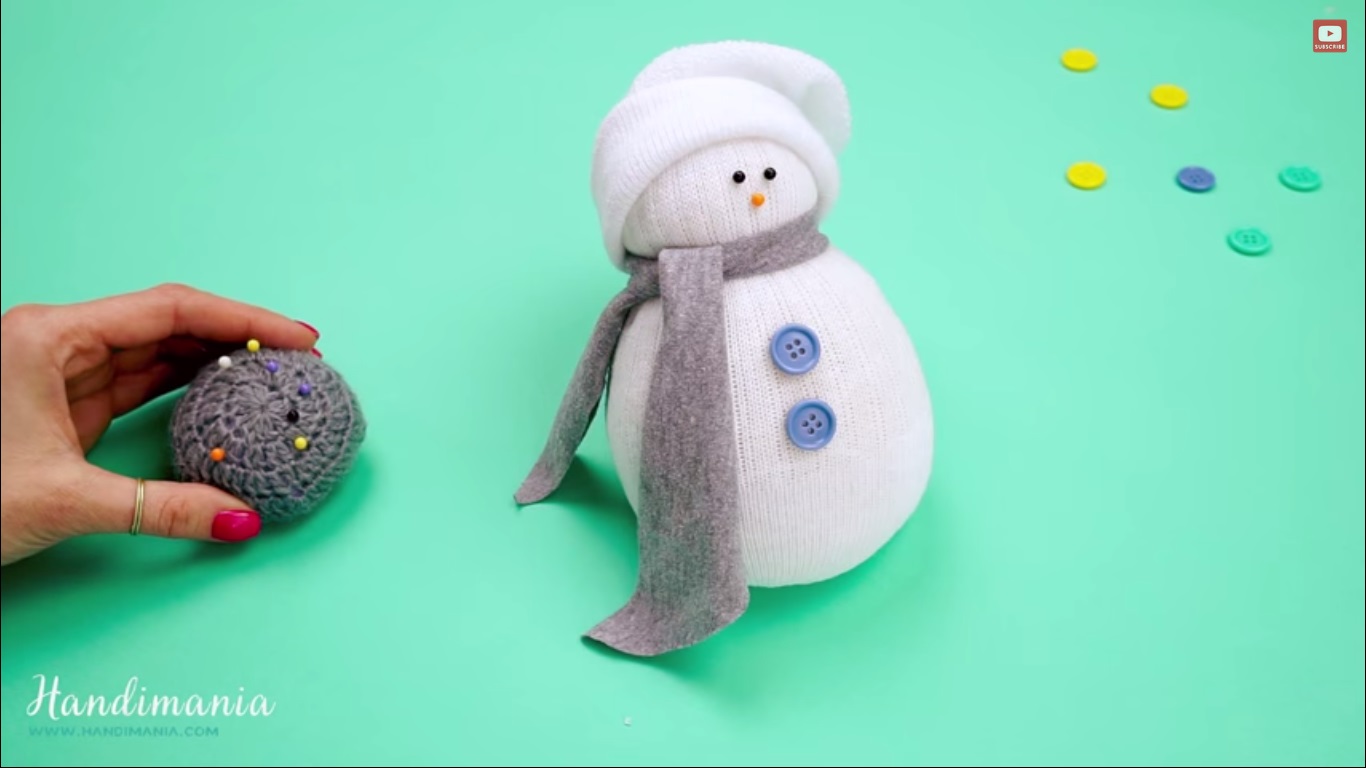 Снеговик из ротанга мастер класс